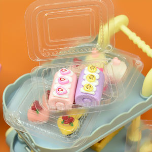 Miniatura de Caja de Pastelitos Bento de Resina Hecha a Mano, Abalorios para Manualidades, Fabricación de Joyas DIY, Pendientes, Llaveros, Colgantes, Juguetes de Cocina para Casa de Muñecas - Product Image 6