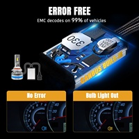 Ampoule de voiture H7 H4 LED de qualité d'usine 22000LM fonction CANBUS ultra-lumineuse, phare LED automobile de qualité supérieure pour tous les véhicules