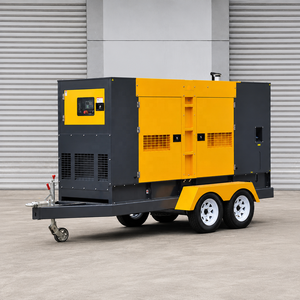 Générateur diesel mobile sur remorque 400 kVA, 50 kW, 100 kW, 200 kW, 300 kW, triphasé, refroidi par eau, silencieux, avec capot pour la construction <span class=keywords><strong>de</strong></span> ponts - Product Image 2