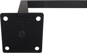 Barre en U noire en métal sur mesure pour mur en <span class=keywords><strong>ardoise</strong></span>, support mural en métal plat en forme de tube rectangulaire pour fixation de quincaillerie - Product Image 5