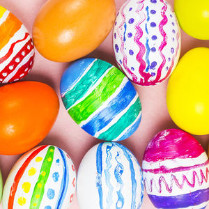 Khy ชุดระบายสีไข่อีสเตอร์แบบทำมือชุดระบายสีอะคริลิคปลอดสารพิษสำหรับผ้าใบกระดาษแก้วของเล่นวาดภาพงานฝีมือ - Product Image 3