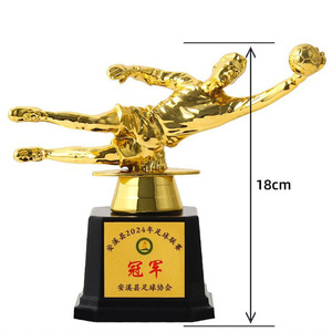 Trofeo de <span class=keywords><strong>Portero</strong></span> de Fútbol Personalizado, Premio MVP, Chapado en Oro, Plástico Resistente, 18 CM - Product Image 1
