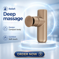 Pistolet de massage personnalisable OEM en aluminium avec moteur sans balais, fonction musicale, contrôle de la minuterie et 4 têtes de massage pour thérapie corporelle complète