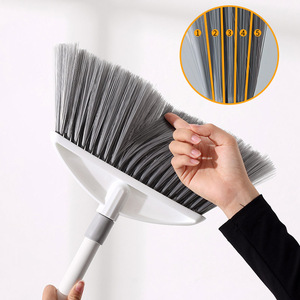 Atacado Espessado Sweep Vara De Aço Vassoura Ferramentas De Limpeza Doméstica Vassoura E <span class=keywords><strong>Dustpan</strong></span> Set - Product Image 3