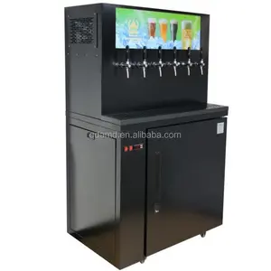 Alta calidad integral kegerator Proyecto de torre de cerveza dispensador de refrigerador para bar