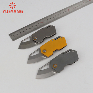 سكين جيب صغير YUEYANG G10 قابل للطي بشفرة من الفولاذ التيتانيوم 440C، قابل للتخصيص مع سلسلة مفاتيح، مناسب للاستخدام اليومي - Product Image 6