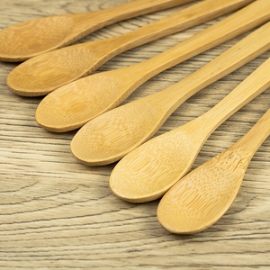 ชุดช้อนส้อมมีดไม้ไผ่ย่อยสลายได้ 100% ปลอดฝุ่น ขนาด <span class=keywords><strong>17</strong></span> ซม. สำหรับงานปาร์ตี้ งานเลี้ยง งานแต่งงาน และเค้ก - Product Image 1