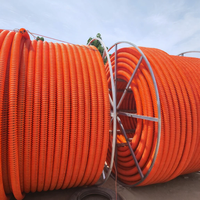 Canalisations en HDPE ondulé flexibles, durables et résistantes à haute pression à bas prix, 3-7 voies, pour la protection des câbles à fibres optiques