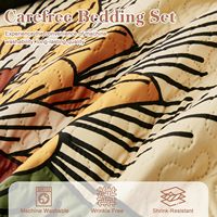 Ensemble de couette imprimé de plantes en gros d'usine professionnelle couvre-lit de qualité Double taille housse de couette Polyester pour l'hiver