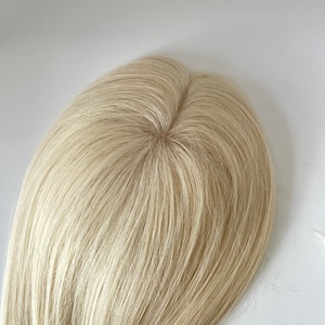 ท็อปเปอร์ผมผู้หญิงยอดนิยม สีทองขาว ขนาด 5.5*6.5 โมโนท็อปเปอร์พร้อม PU - Product Image 4