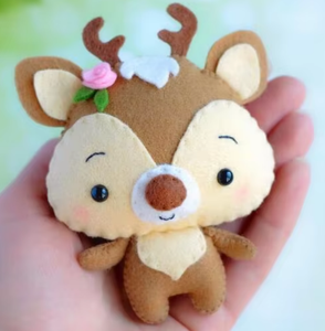 ตุ๊กตาสัตว์ป่าทำจากผ้าสักหลาด กระรอก แรคคูน สุนัขจิ้งจอก สกุนก หมี กวาง หนูแฮมสเตอร์ กระต่าย บีเวอร์ - Product Image 4