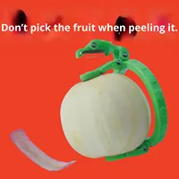 Grensoverschrijdend nieuw roestvrijstalen handmatig fruit schilmesje met PP kunststof handvat, duurzaam multifunctioneel keukenhulpmiddel voor thuis