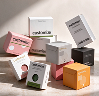 Boîte pliante personnalisée avec logo, impression UV sélective, estampage à chaud, carton gaufré ivoire pour emballage cosmétique et soins de la peau en gros
