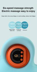 Almofada de Massagem Elétrica Portátil Multifuncional para Compressa Quente em Casa, Massajador de Ombros e Pescoço com Aquecimento - Product Image 5