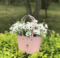 Boîte à fleurs spécial pour la saint-valentin, panier à fleurs, portable, coffret cadeau