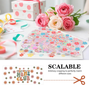 Vinilos Adhesivos UV DTF de Alta Definición para Vasos, Resistentes al Agua, para Manualidades Personalizadas en Vidrio, PVC/Vinilo - Product Image 4