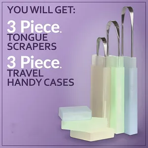 Hot Sale 304 Tongue Scraper Oral Tongue Cleaners Oral Teeth Care Tool