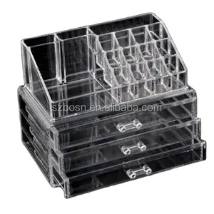 High quality wholesale Customized Clear Acrylic Cosmetic Organizer