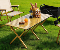 Table pliante de parc en métal de haute qualité, personnalisable, en promotion, pour jardin, cour, pique-nique et camping