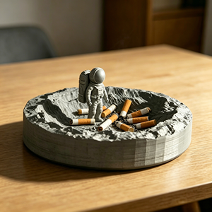 Scultura di <span class=keywords><strong>Astronauta</strong></span> a Tema Spaziale in Resina Completamente Personalizzata, Posacenere Piccolo - Product Image 1