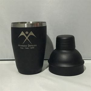 Primes 8oz/250ml Mini Barre En Acier Inoxydable Noir Mat Peinture Cocktail <span class=keywords><strong>Martini</strong></span> Rhum <span class=keywords><strong>Vodka</strong></span> Mélangeur Mélangeur Avec le Logo Adapté Aux Besoins Du Client - Product Image 5