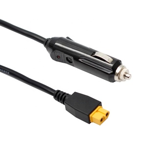 Reemplazo 12V/24V encendedor de cigarrillos de coche enchufe hembra con Cable de extensión 16AWG conector de batería de litio para vehículos - Product Image 1