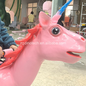 Scooter Interactivo de <span class=keywords><strong>Unicornio</strong></span> Animatrónico para Parques Temáticos o Vehículo Personalizado de Animales Míticos de Dibujos Animados - Product Image 6