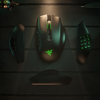 Souris de jeu sans fil Razer Naga Pro Configurations de plaques latérales interchangeables Focus 20K DPI Capteur optique Chroma RGB Lighting