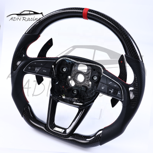 Volante Calefactable de Cuero Negro Personalizado 2021-2024 para <span class=keywords><strong>Audi</strong></span> <span class=keywords><strong>A3</strong></span>/S3/RS3 A4/S4/RS4 F5/S5/RS5 B9.5 - Product Image 6