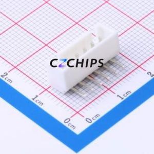 WAFER-HA2.54-6PWZ Wire-to-Board Pin Header Bent Lead Through Hole,P=2.5mm Connector 1x6P 2.5mm Right Angle Insert XHB - Product Image 1