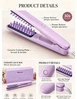 Outil de volumisation de cheveux électrique en céramique Mini Portable avec fer à friser LED à ions négatifs et baguette pour hommes/femmes utilisation d'hôtel domestique