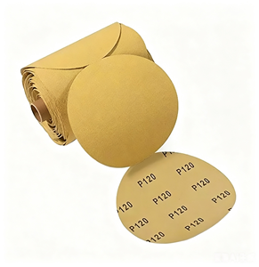 Paquete de Papel de Lija Dorado Fortunebrasive de 6 Pulgadas (150 mm), 50 Hojas de Discos de Lija Autoadhesivos para Pintura Automotriz - Product Image 2