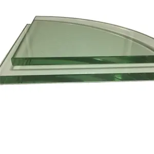 1/4 circle cheap 12mm thickness tempered glass price per square meter for shelves