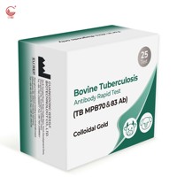 Kit de test rapide pour la détection de la tuberculose bovine (MPB70&83) chez les bovins, 1 test ou 25 tests