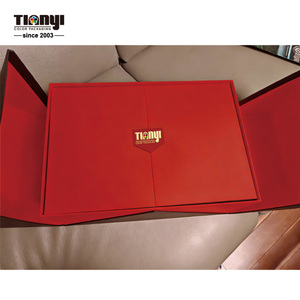 Boîte à bijoux et parfums de luxe rigide à double porte personnalisée, matériaux recyclés écologiques, doublure en velours, fermeture magnétique, gaufrage - Product Image 2