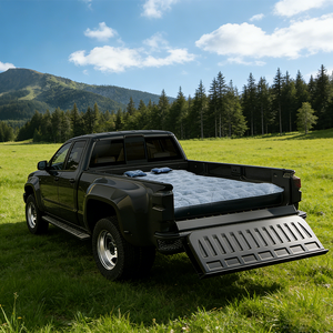 Matelas Gonflable de Voyage Grand Format en PVC Floqué pour Tente, Camping, Camion - Pliable - Product Image 1