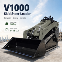 Loader Skid Steer NIMBUS Langsung dari Pabrik dengan Mesin Yanmar Euro 5 untuk Pekerjaan Pembersihan Jalan dan Taman