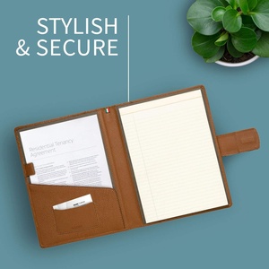 Portafolios Ejecutivo de Cuero <span class=keywords><strong>Italiano</strong></span> Maruse con Cierre Magnético, Bloc de Escritura, Hecho a Mano en China, con Cuerda - Product Image 4