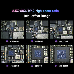 メカニック 6560T-B11 6.5-60倍拡大ステレオ三眼顕微鏡、マザーボードのはんだ付け修理用調整可能な接眼レンズ付き - Product Image 5