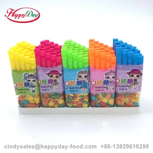 Happyday hormonica toy with chewing gum bubble gum fruit flavor