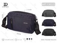 Borsa a Tracolla Orizzontale da Uomo in Oxford con Chiusura a Cerniera per Viaggi - Product Image 1