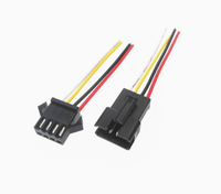 Câble terminal SM254 CN 2P/3P/4P, connecteurs de couplage aérien mâle-femelle avec lumière LED pour applications électroniques