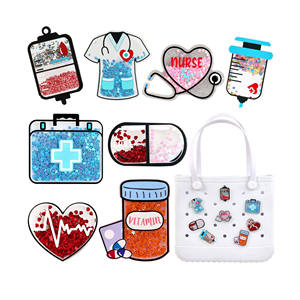 <b>Nurse</b> Charms for Bogg <b>Bags</b> <b>Nurse</b> Accessories for Women's Simply Southern Beach Totes Decoration Insert Accessory for Beach <b>Bag</b> - Product Image 1