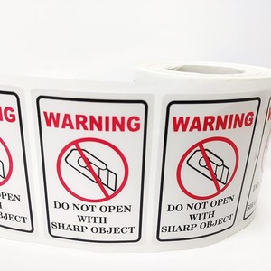 Industrial Warning <b>Label</b> 2x3 Inches Self Adhesive Durable Paper Rectangular For Shipping <b>Packaging</b> - Product Image 2