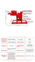 Machine manuelle de fabrication de briques en terre cuite emboîtables 2-40 pour l'Afrique