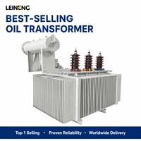 Transformateur de distribution électrique LEINENG 33 kV triphasé 30000 kVA, transformateur de distribution immergé dans l'huile