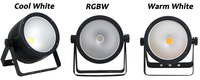 Projecteur LED COB DMX512 100W Blanc Froid/Blanc Chaud/RGBW pour Public, Scène et Studio