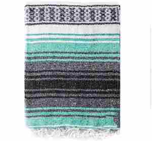 Manta Decorativa Tejida a Mano Estilo Mexicano con Borlas y Diseño Geométrico para Hogar, Picnic, Sofá, Yoga, Camping - Product Image 1