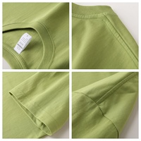 T-shirt ample à col rond et manches courtes pour homme, en coton 240G, nouvelle collection, vente directe usine, grandes tailles, en stock, impression de logo personnalisé, vente en gros