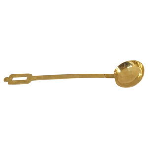 Mini cucharón de té dorado de latón de última calidad, cuchara de sopa, respetuoso con el medio ambiente, acero con espejo, accesorios para el hogar, juegos de cubiertos - Product Image 1